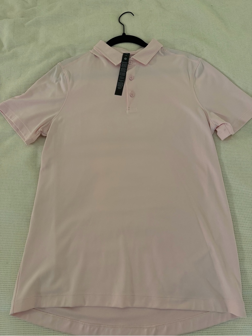 Lululemon ShowZero Slim-Fit Polo Men’s M Light Pink LM3FLWS